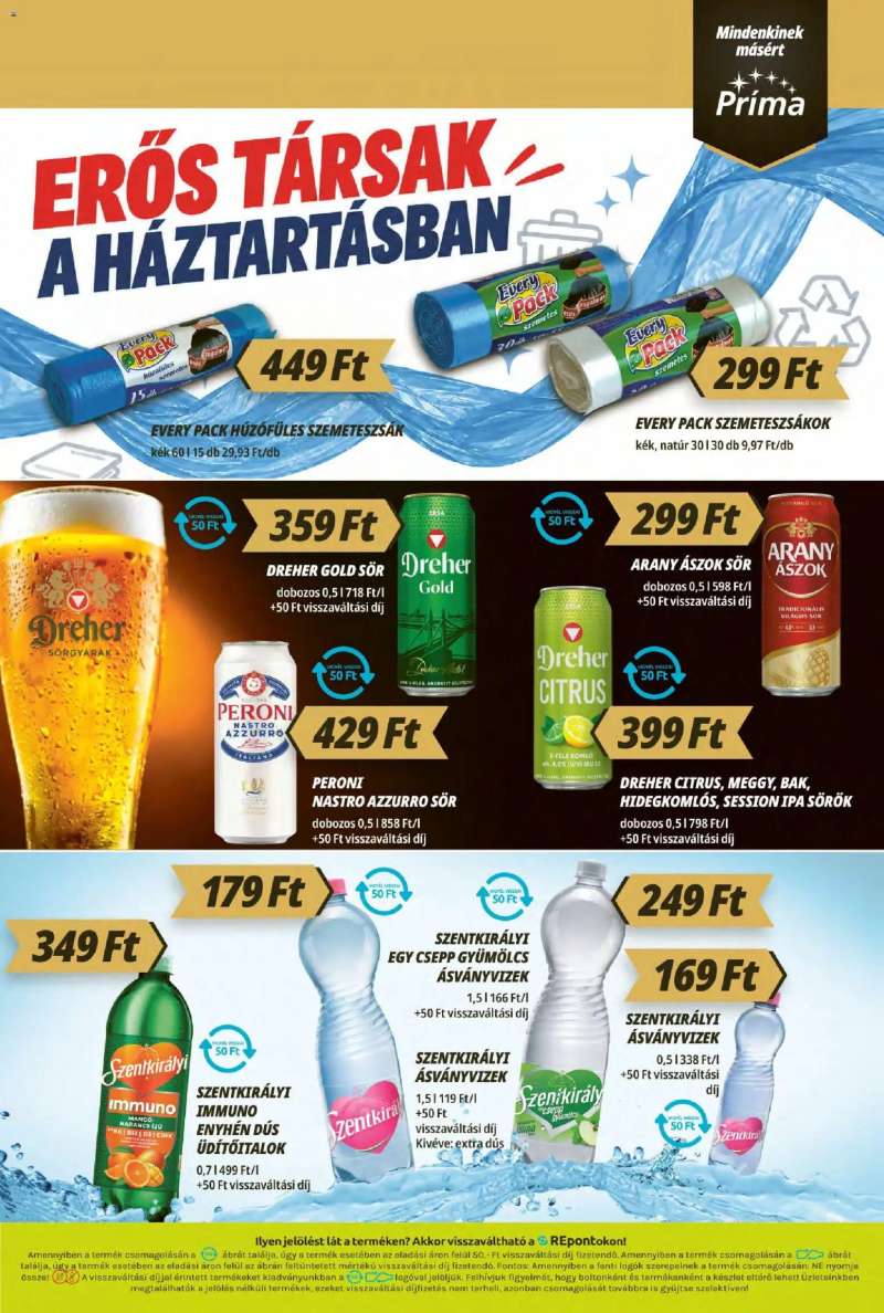 CBA Príma CBA Príma akciós újság 9 oldal