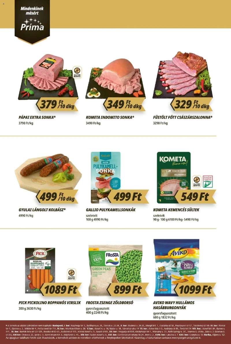 CBA Príma CBA Príma akciós újság 2 oldal