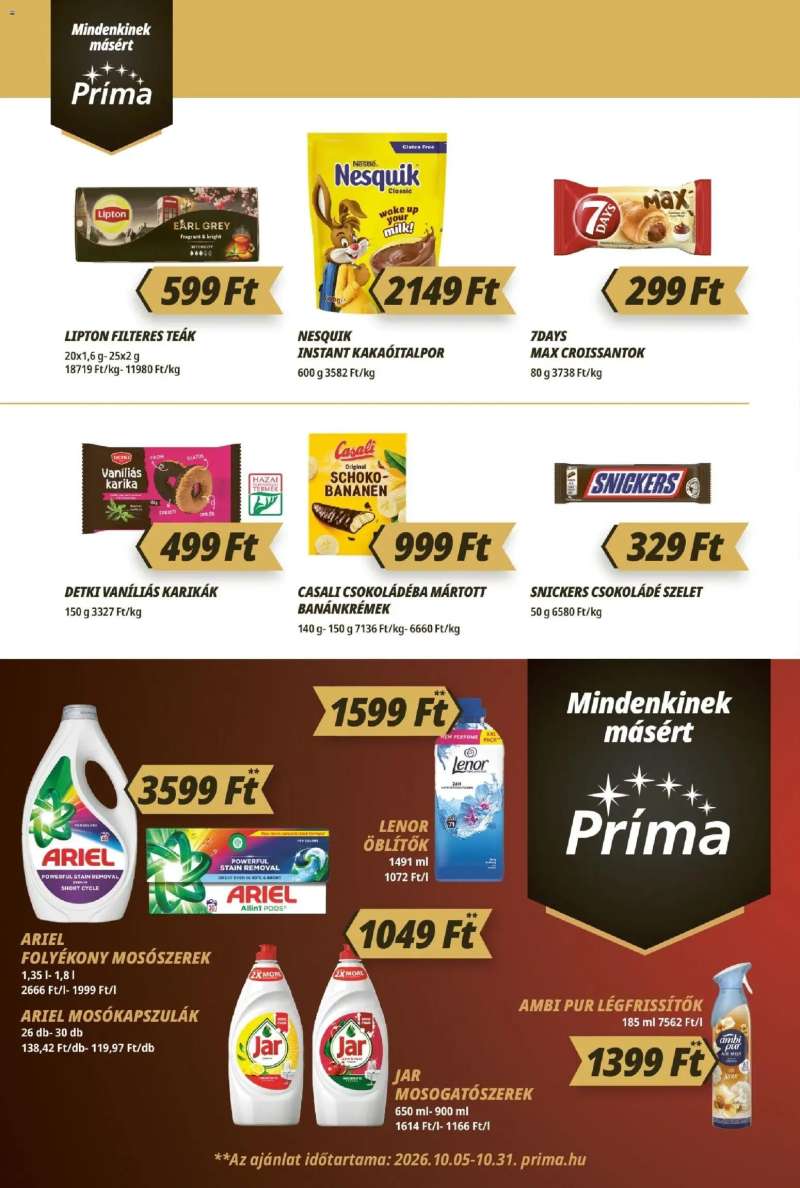 CBA Príma CBA Príma akciós újság 8 oldal
