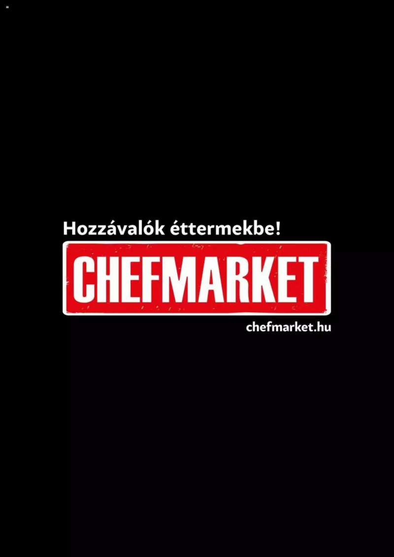Chef Market Termék katalógus 160 oldal