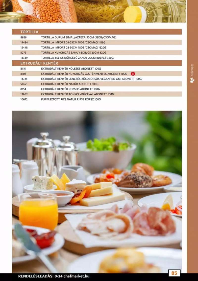 Chef Market Termék katalógus 85 oldal