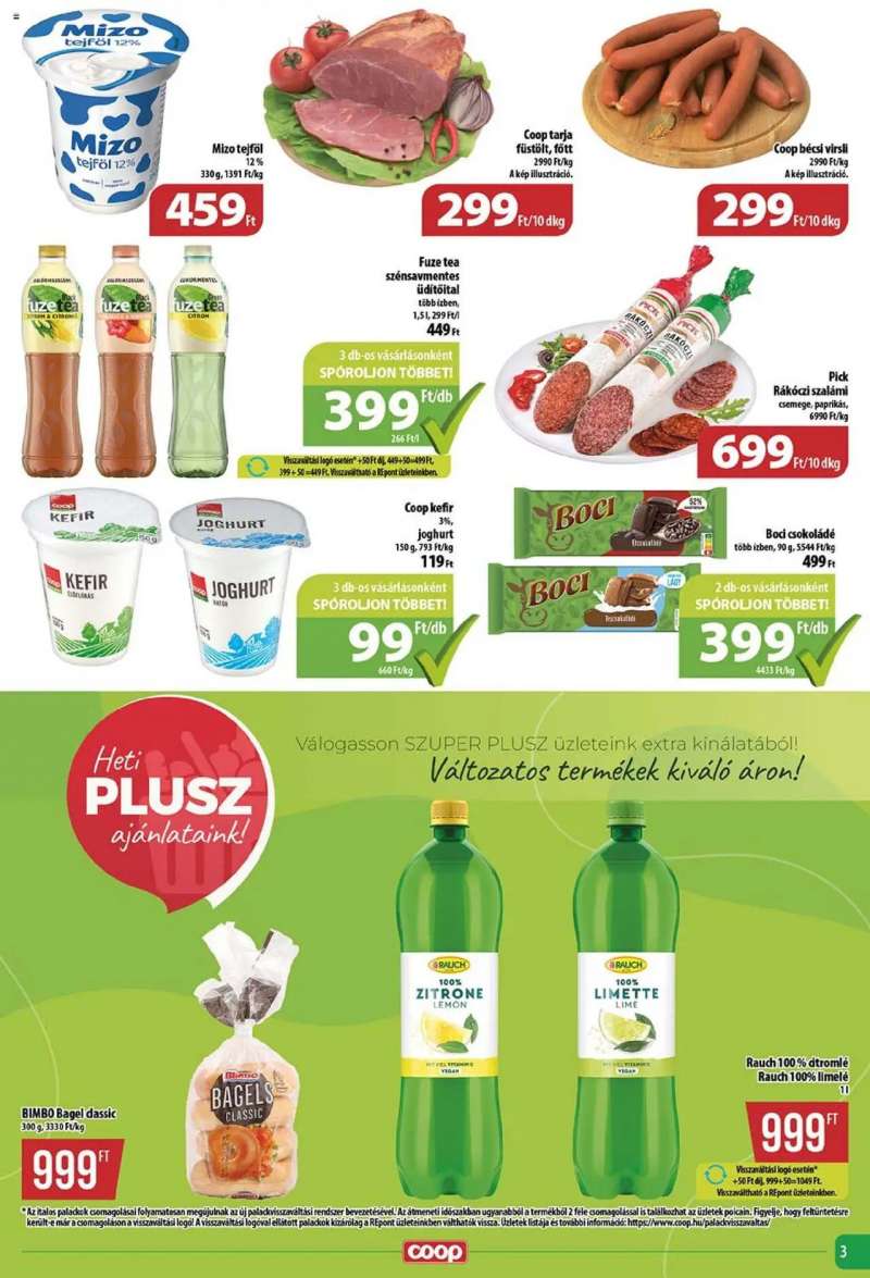 COOP Tisza - Szuper Plusz 3 oldal