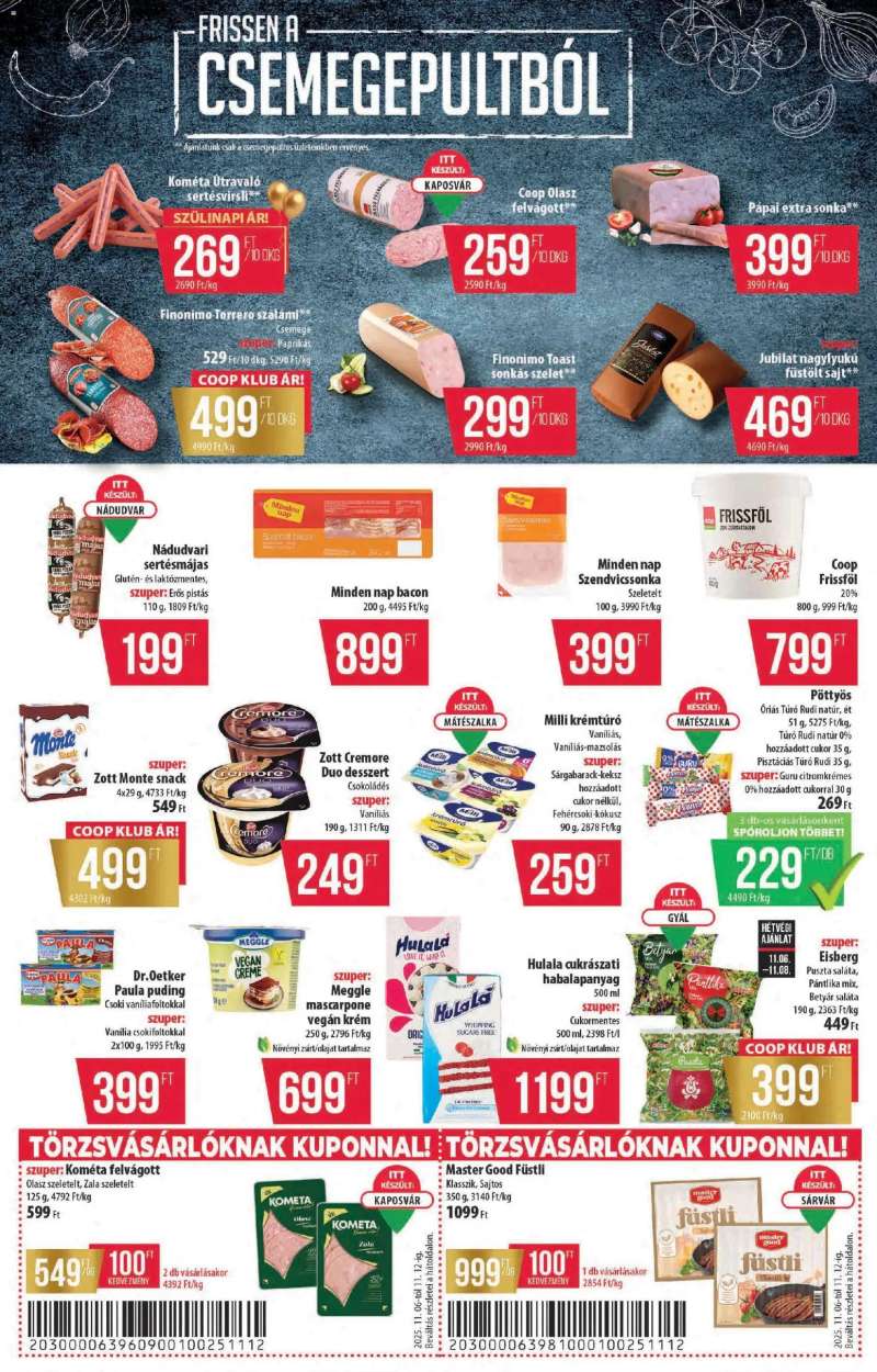 COOP Akciós újság COOP 2 oldal