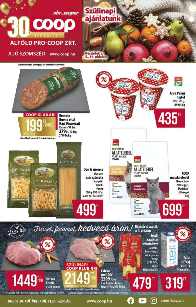 COOP Alföld Pro-Coop Zrt. - Abc szuper 1 oldal