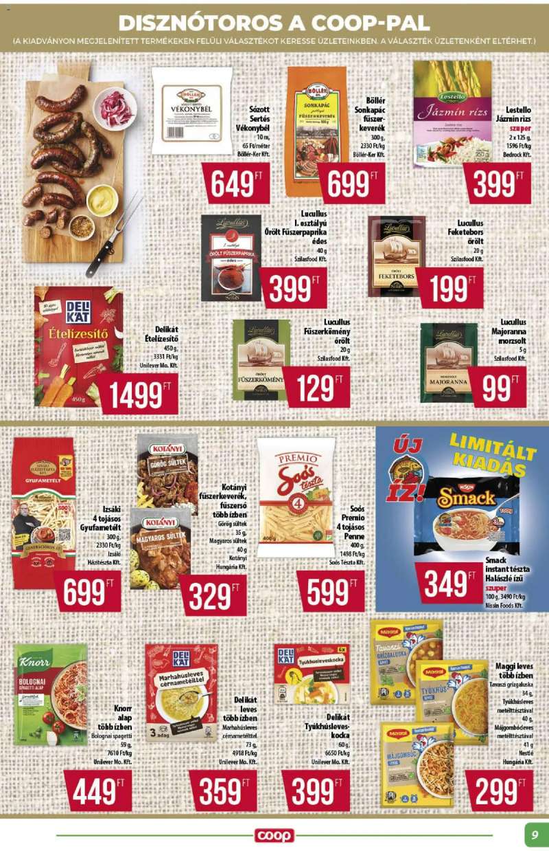 COOP Alföld Pro-Coop Zrt. - Abc szuper 9 oldal