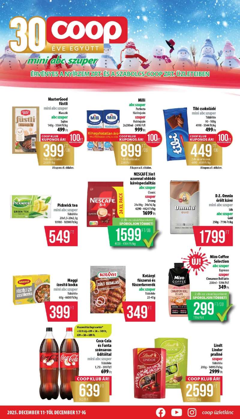 COOP Nyírzem - Mini & Abc & Szuper 1 oldal