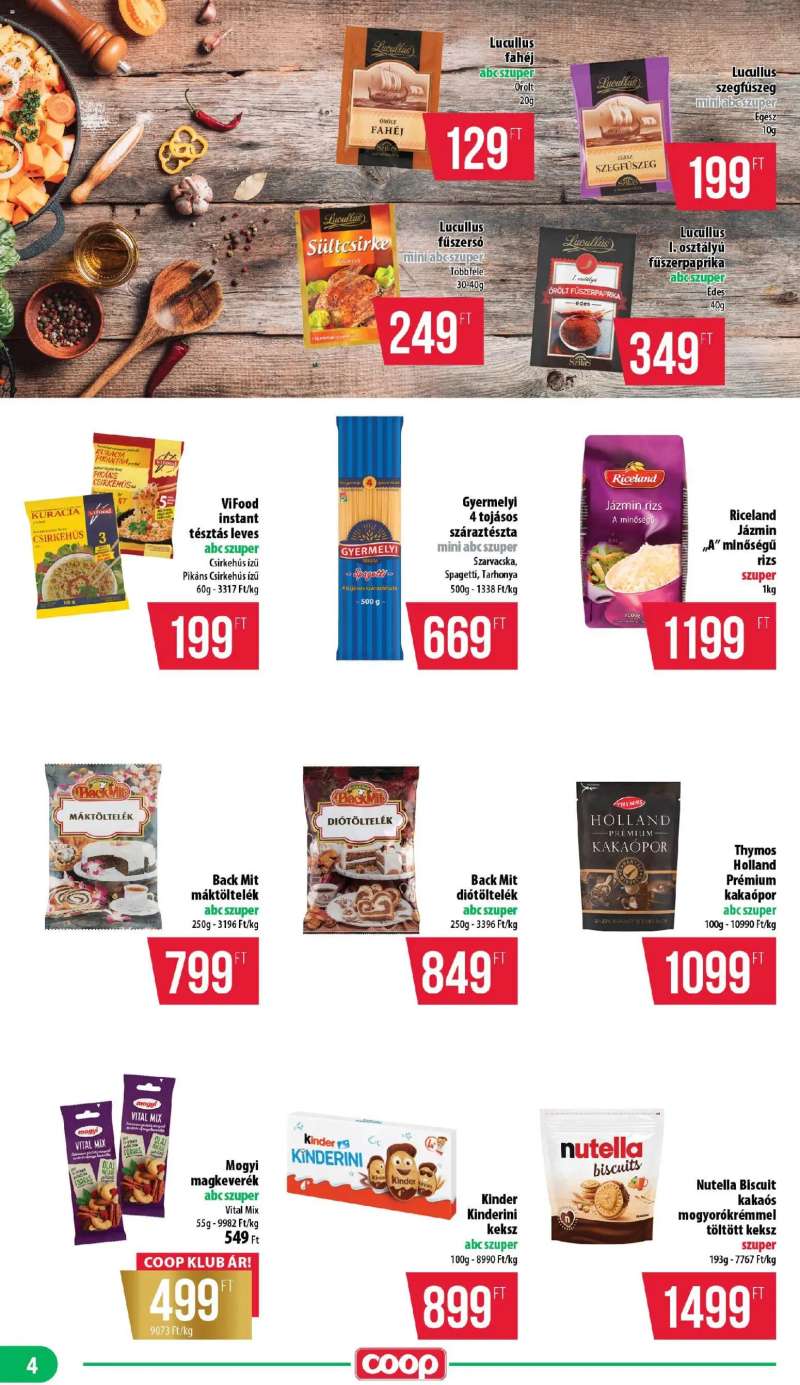 COOP Nyírzem - Mini & Abc & Szuper 4 oldal