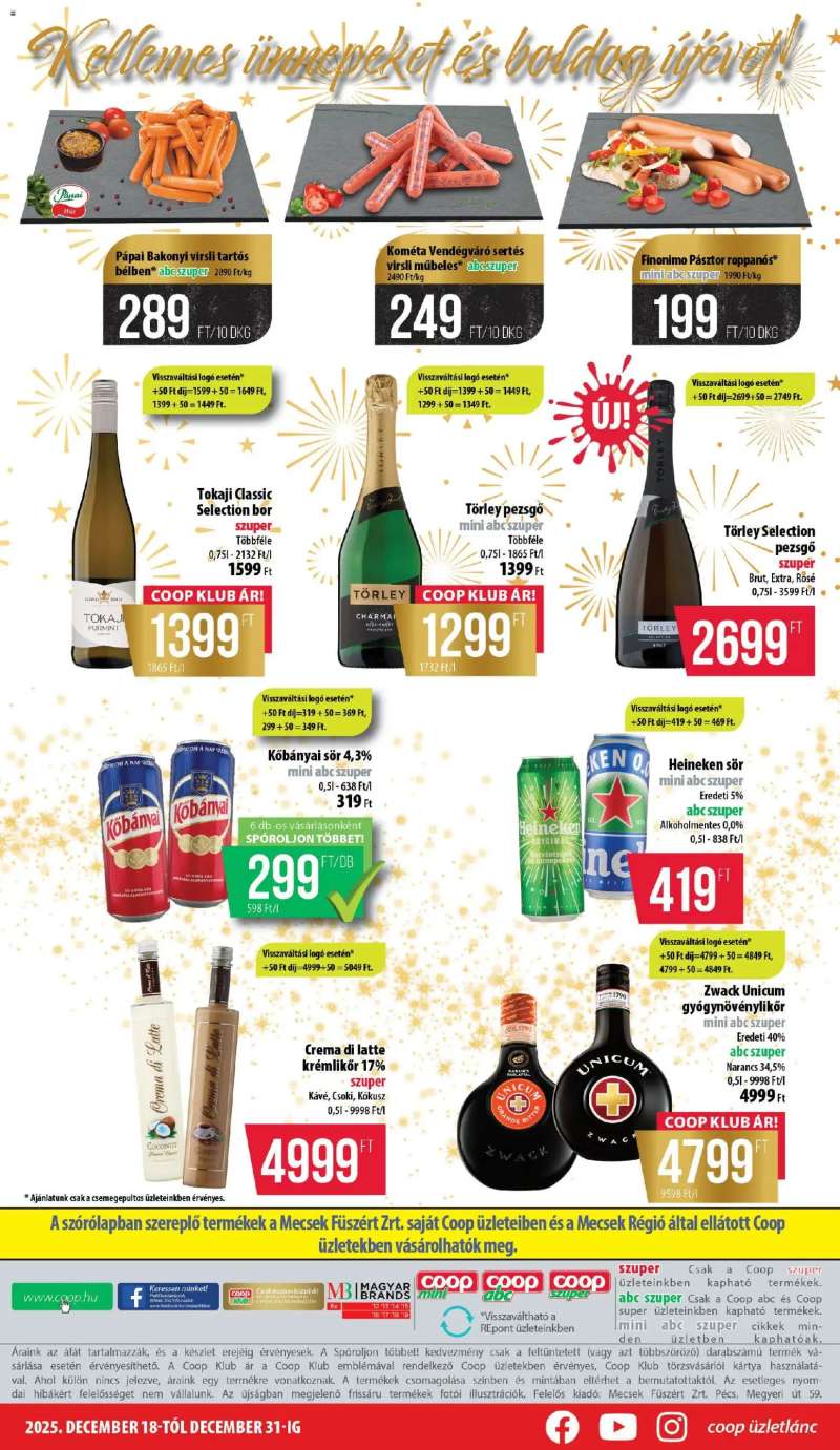 COOP Mecsek - Mini & Abc & Szuper 8 oldal