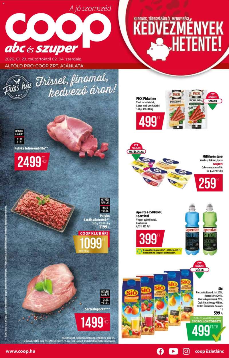 COOP Alföld Pro-Coop Zrt. - Abc szuper 1 oldal