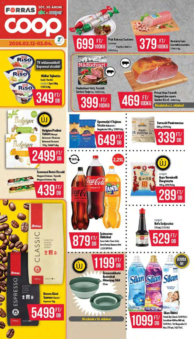 COOP Akciós újság COOP 1 oldal