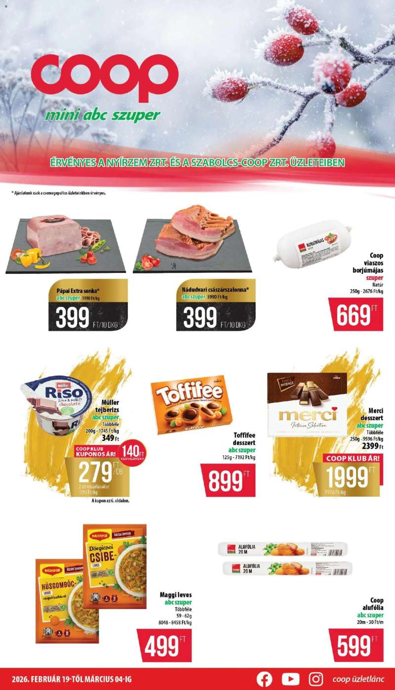 COOP Nyírzem - Mini & Abc & Szuper 1 oldal