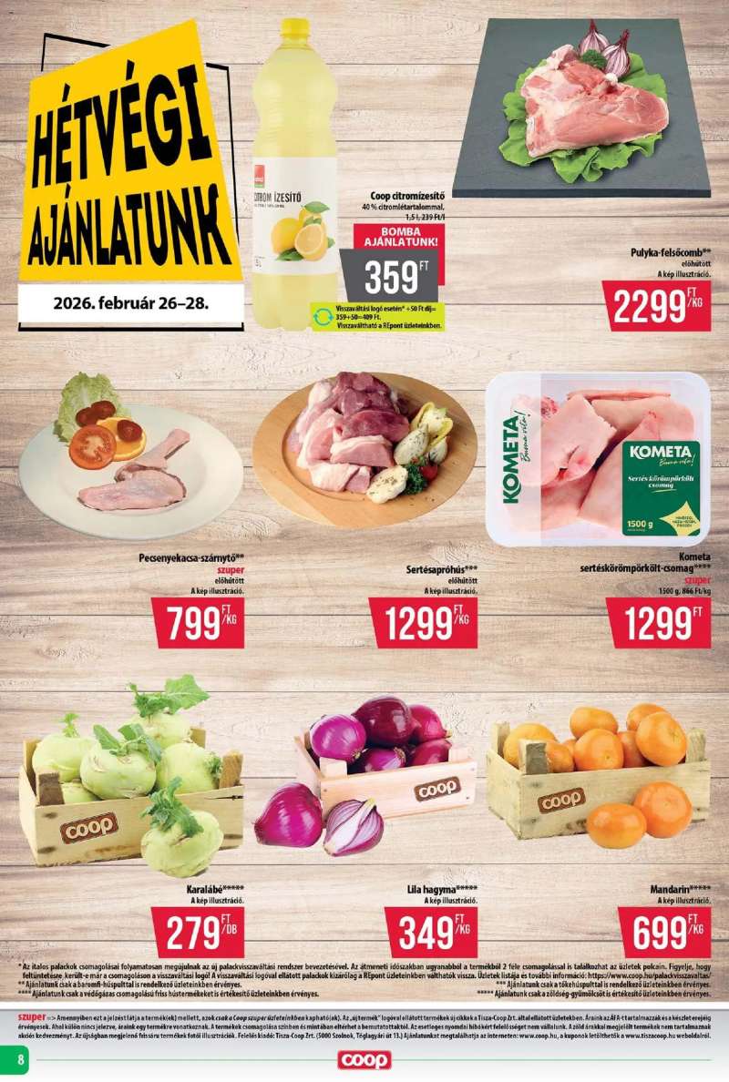 COOP Tisza - Abc & Szuper 8 oldal