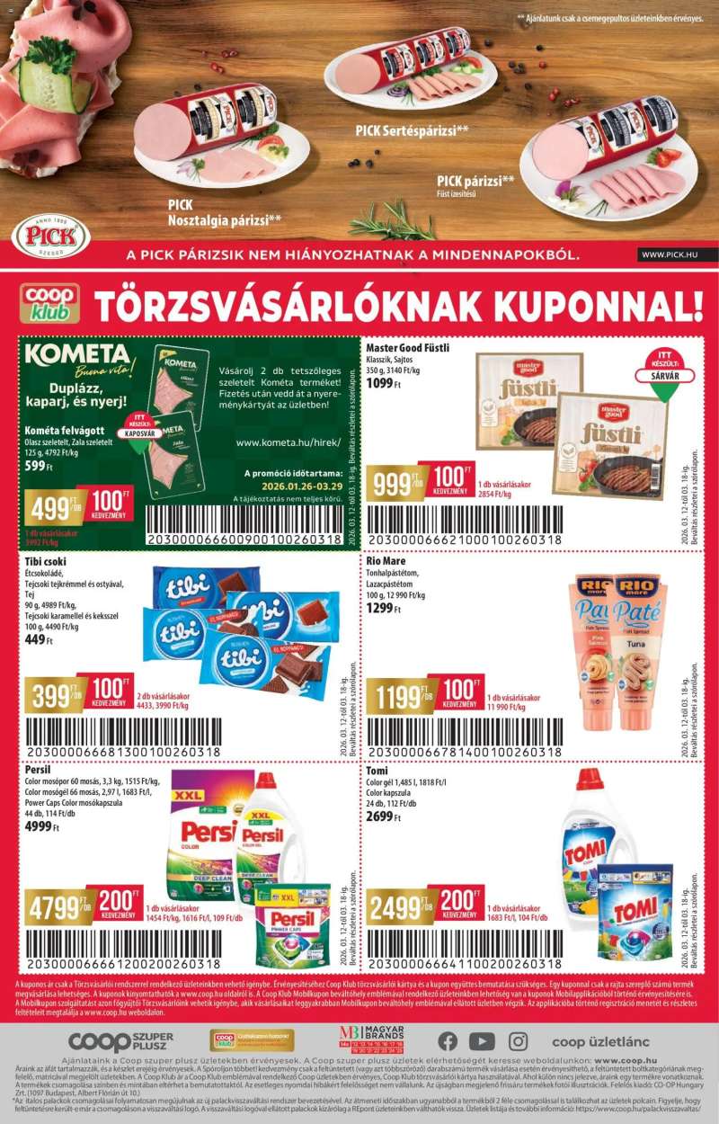COOP COOP - Újság Észak Kelet Pro-Coop Zrt Szuper Plusz 12 oldal