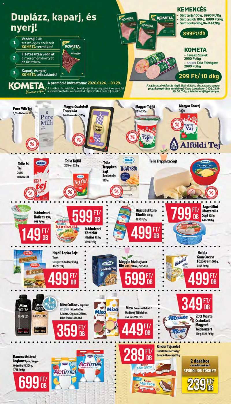 COOP COOP akciós újság 4 oldal