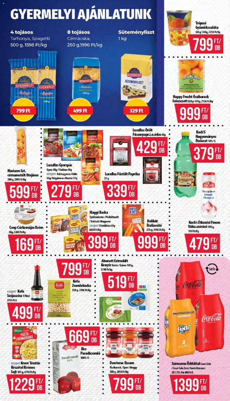 COOP COOP akciós újság 8 oldal