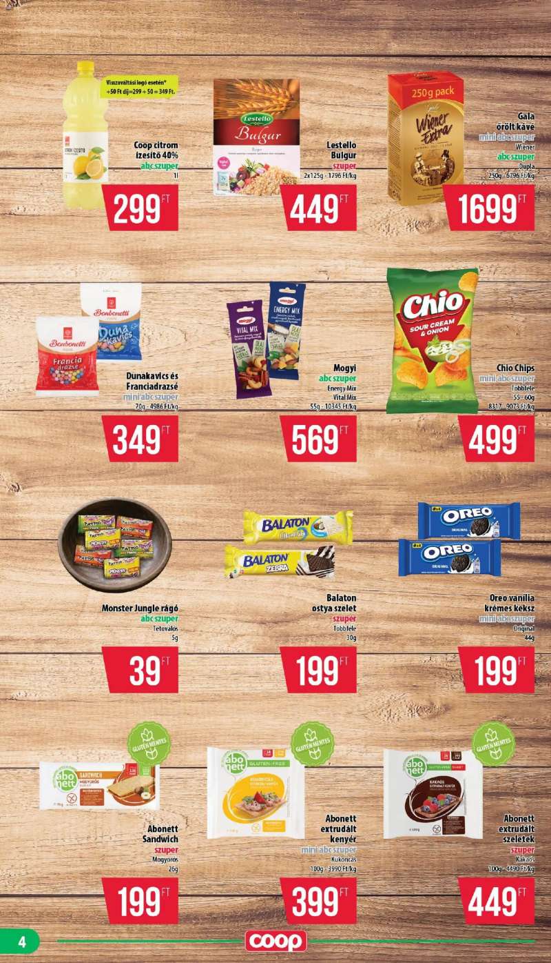 COOP COOP - Mini & Abc & Szuper / Mecsek 4 oldal