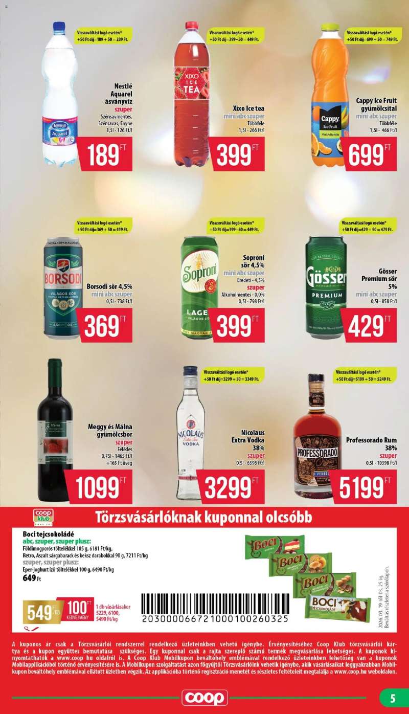 COOP COOP - Mini & Abc & Szuper / Mecsek 5 oldal