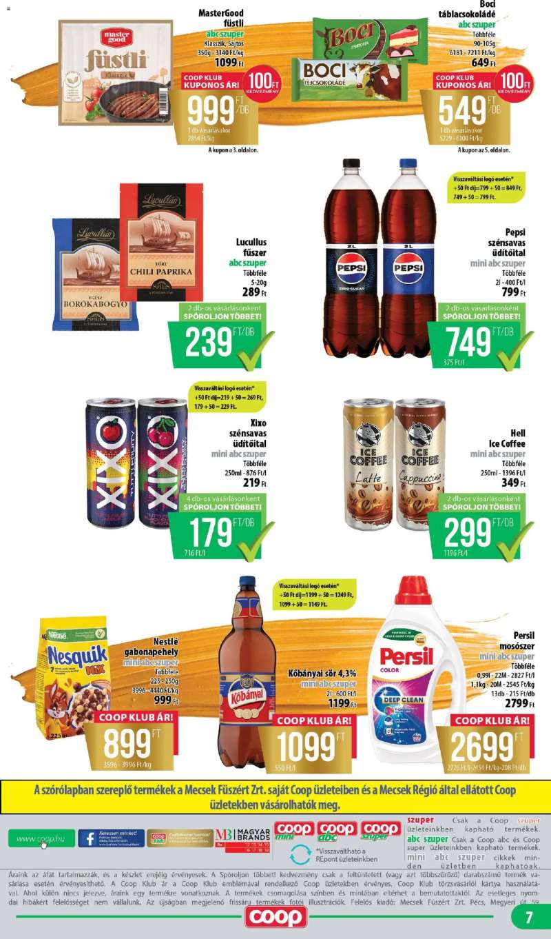 COOP COOP - Mini & Abc & Szuper / Mecsek 7 oldal