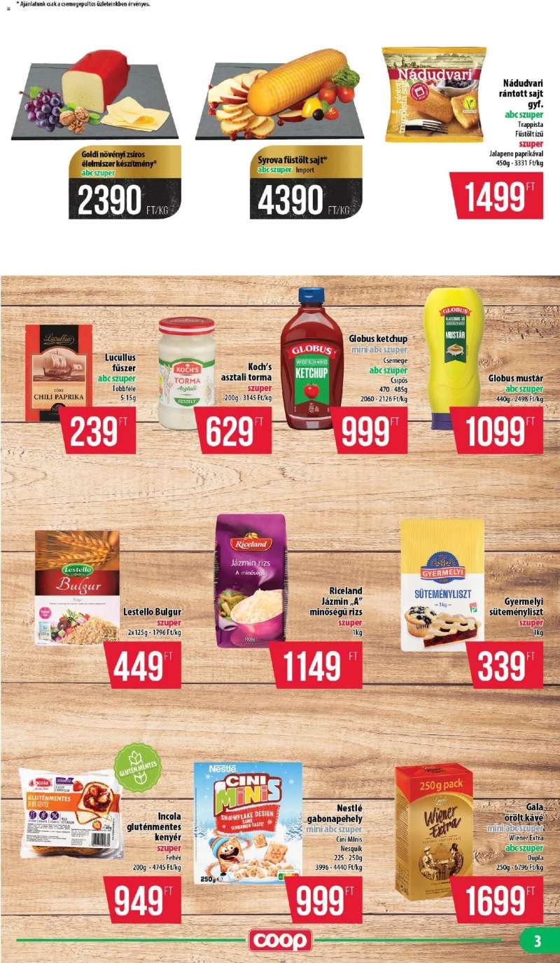 COOP COOP - Mini & Abc & Szuper / Nyírzem 3 oldal