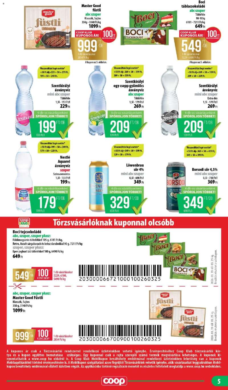 COOP COOP - Mini & Abc & Szuper / Nyírzem 5 oldal