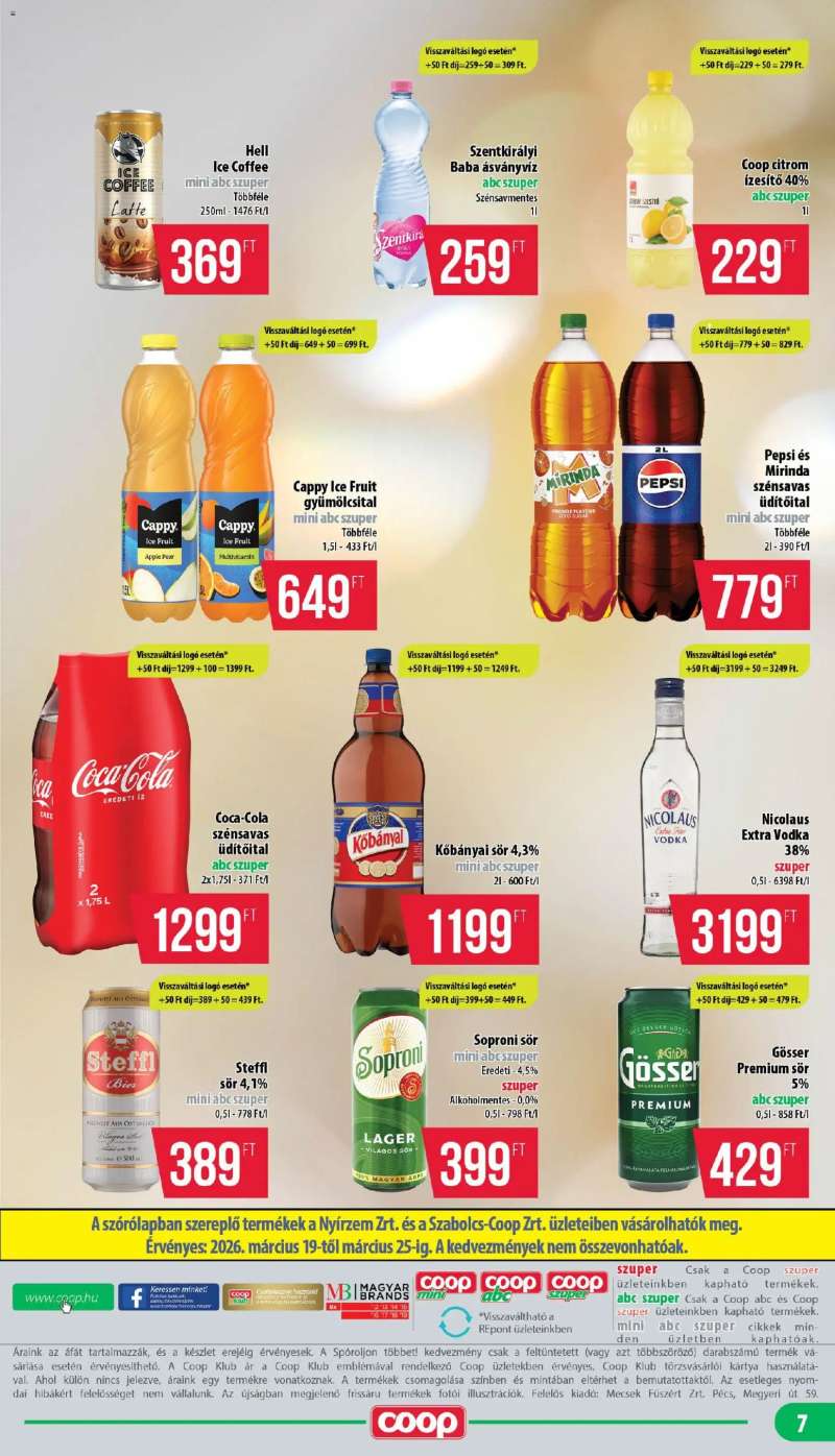 COOP COOP - Mini & Abc & Szuper / Nyírzem 7 oldal