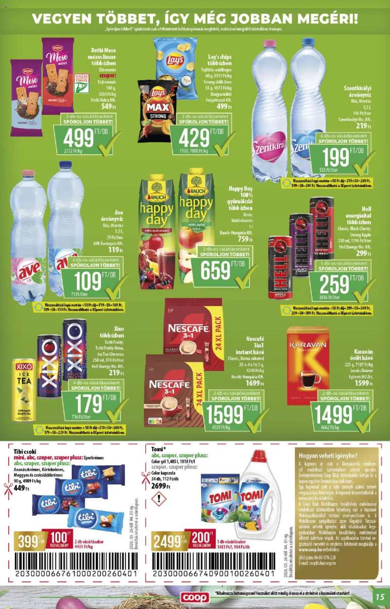 COOP COOP - Abc & szuper / Alföld Pro-Coop Zrt. 15 oldal