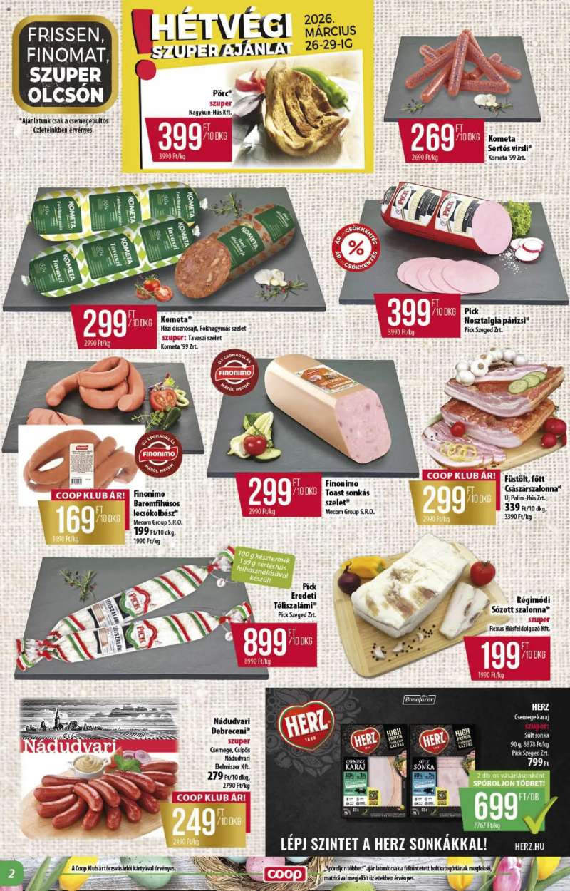 COOP COOP - Abc & szuper / Alföld Pro-Coop Zrt. 2 oldal