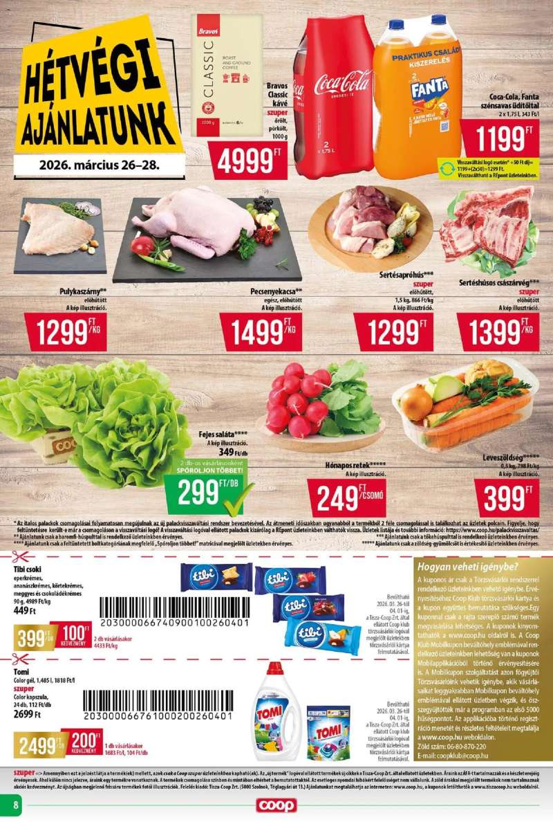 COOP COOP - Abc & Szuper / Tisza 8 oldal