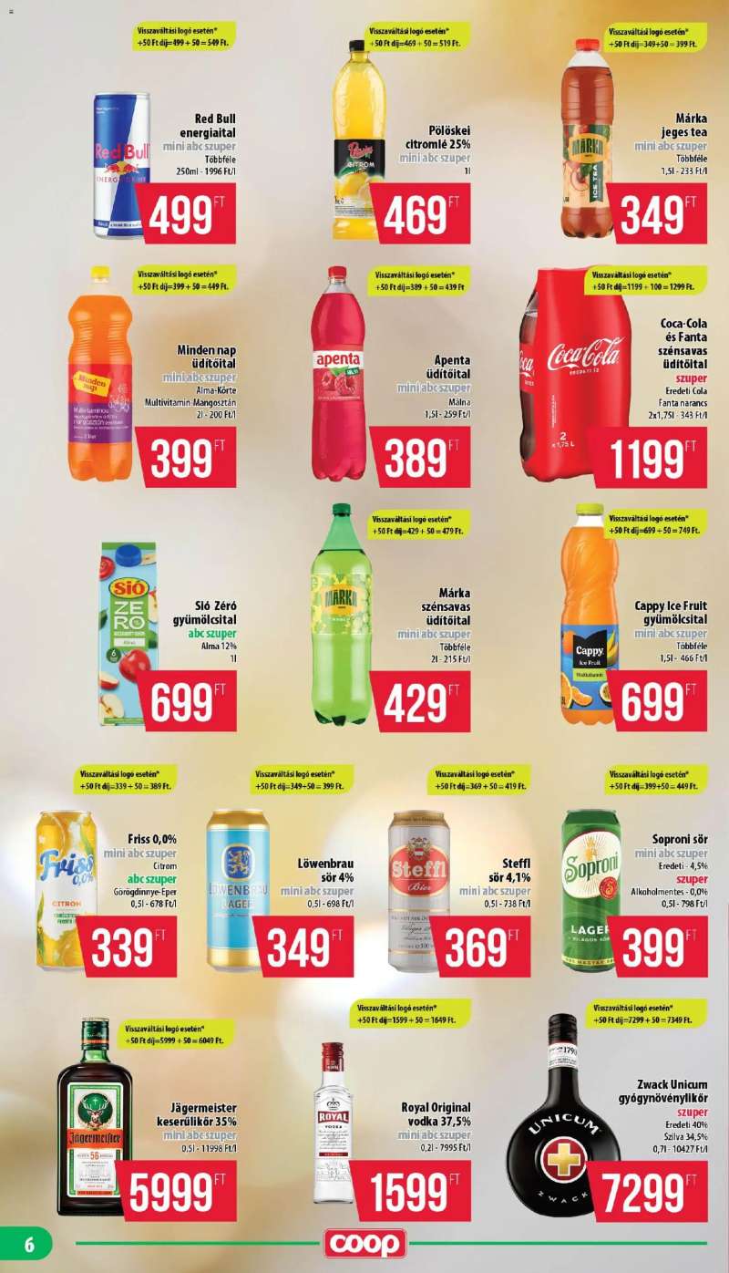 COOP COOP - Mini & Abc & Szuper / Mecsek 6 oldal