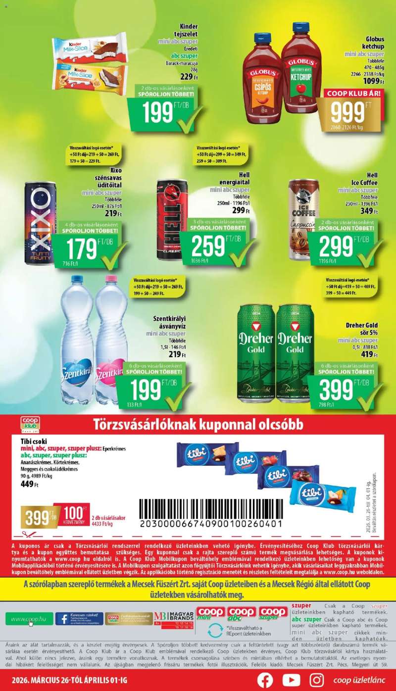 COOP COOP - Mini & Abc & Szuper / Mecsek 8 oldal