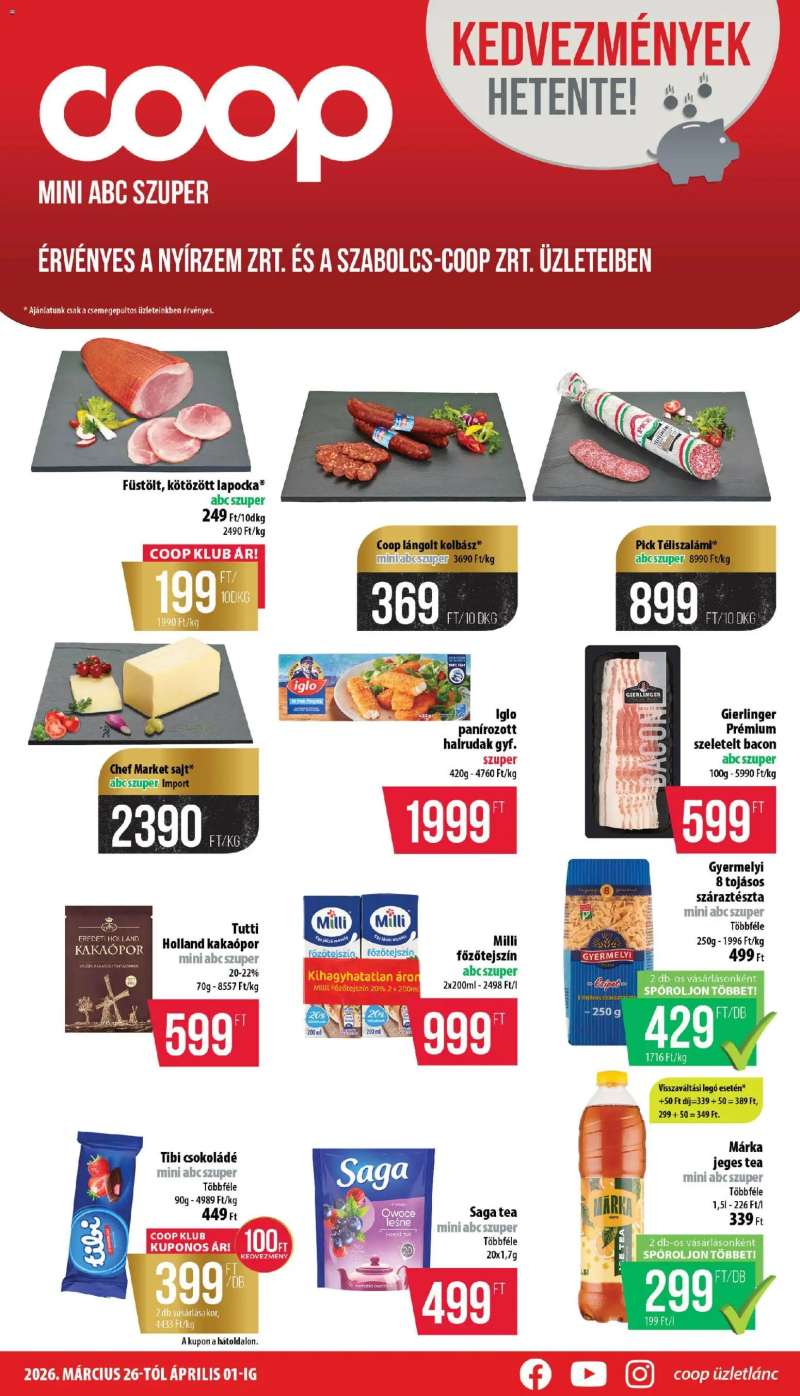 COOP COOP - Mini & Abc & Szuper / Nyírzem 1 oldal