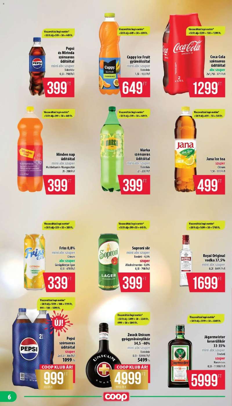 COOP COOP - Mini & Abc & Szuper / Nyírzem 6 oldal