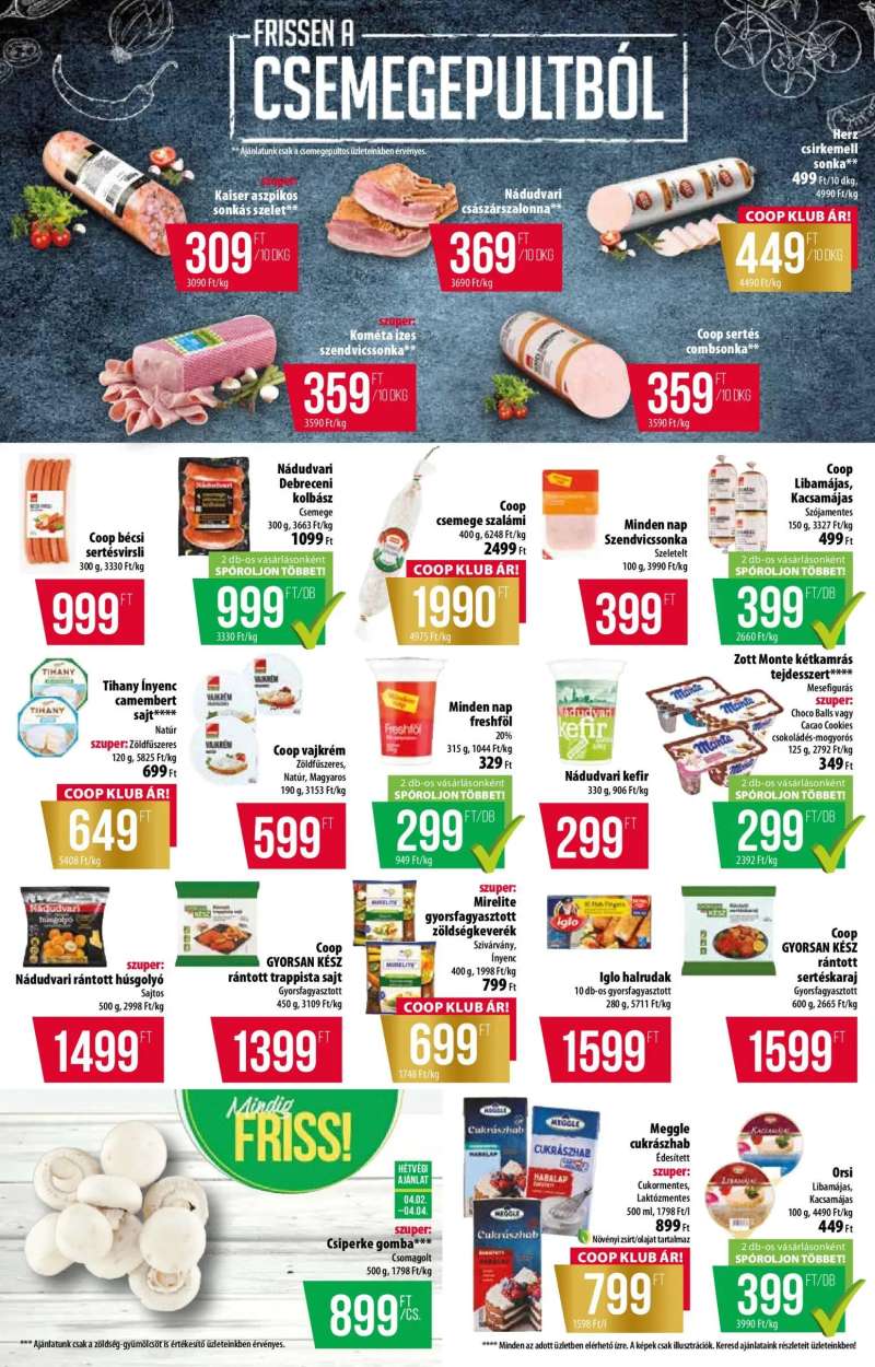 COOP COOP akciós újság 2 oldal