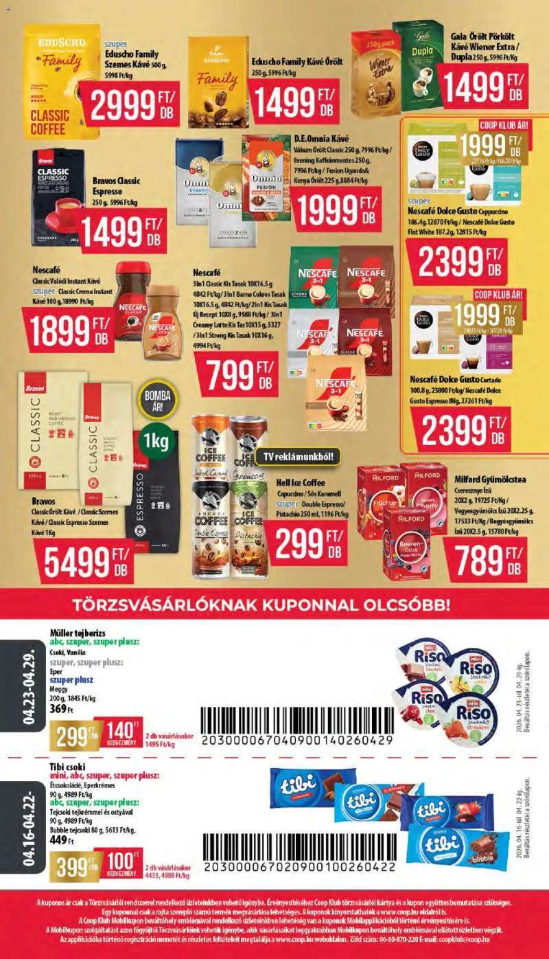 COOP COOP akciós újság 12 oldal