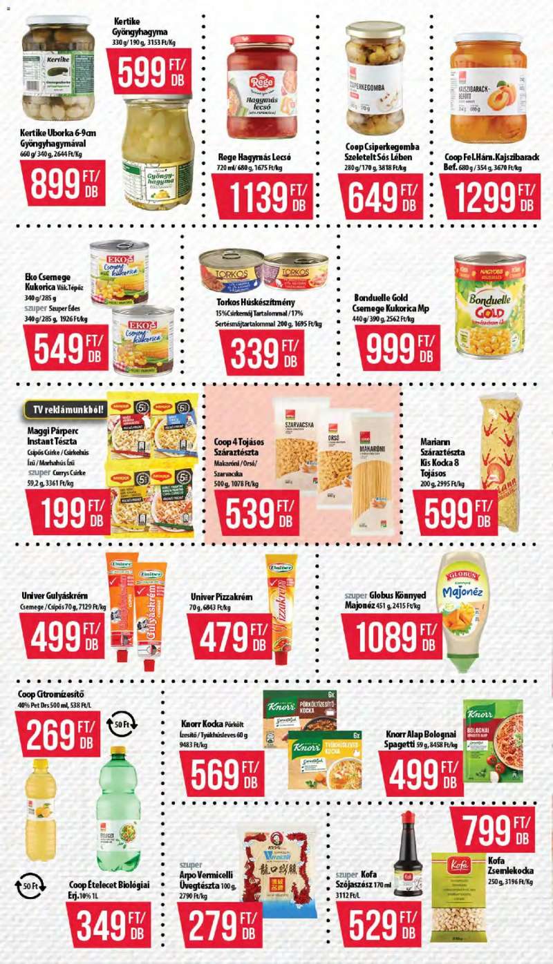 COOP COOP akciós újság 8 oldal