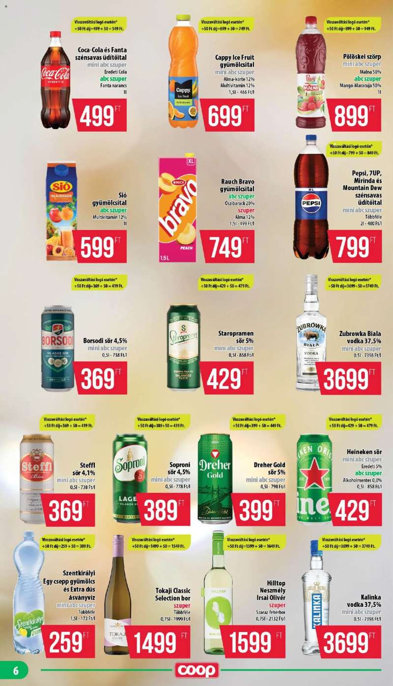 COOP COOP - Mini & Abc & Szuper / Mecsek 6 oldal