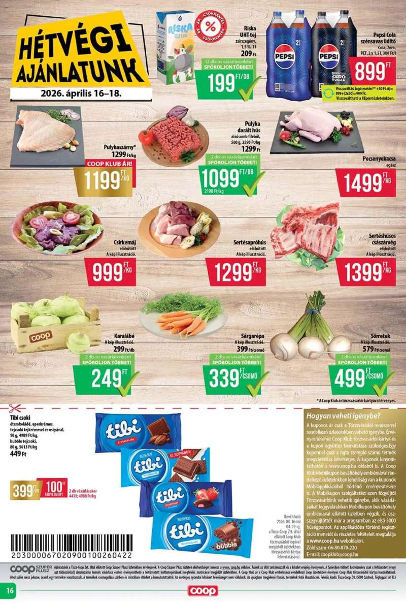 COOP COOP - Szuper Plusz / Tisza 16 oldal