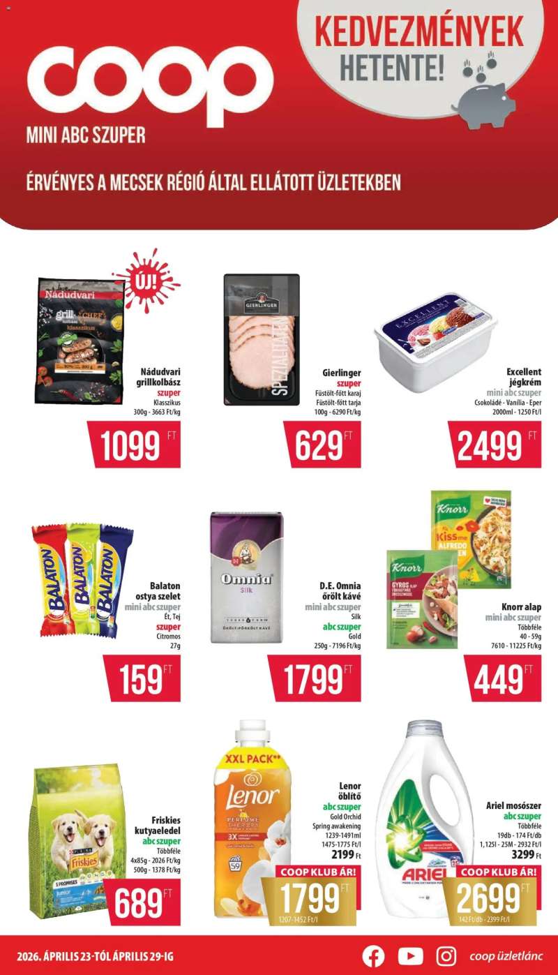 COOP COOP - Mini & Abc & Szuper / Mecsek 1 oldal