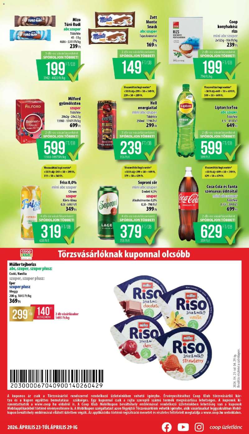 COOP COOP - Mini & Abc & Szuper / Nyírzem 8 oldal