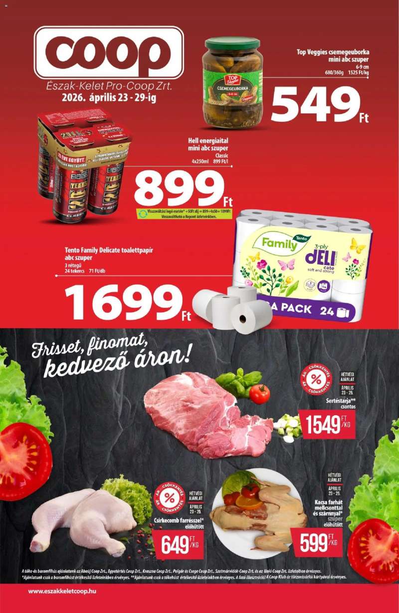 COOP COOP - Újság Észak Kelet Pro-Coop Zrt 1 oldal