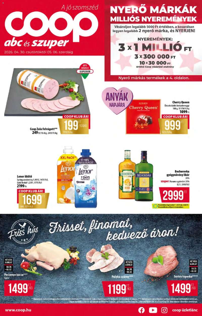 COOP COOP akciós újság 1 oldal