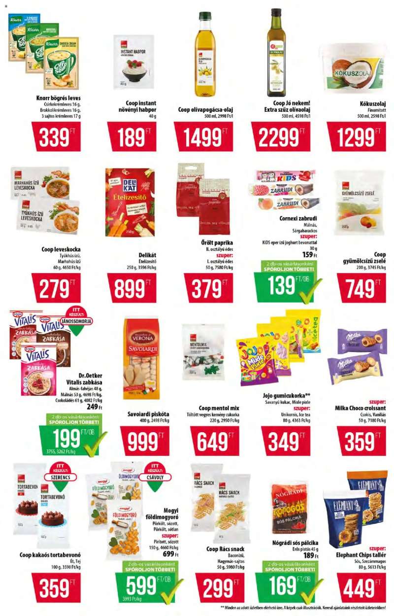 COOP COOP akciós újság 8 oldal