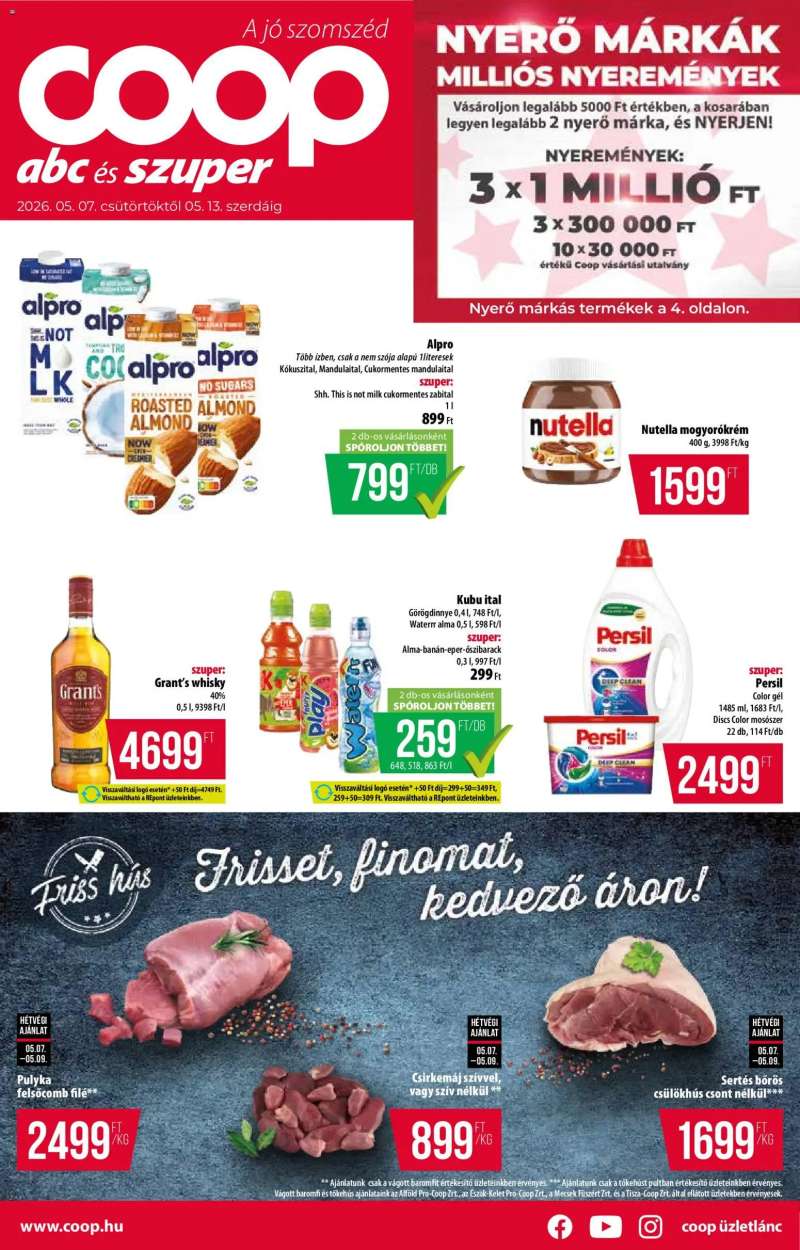 COOP COOP akciós újság 1 oldal