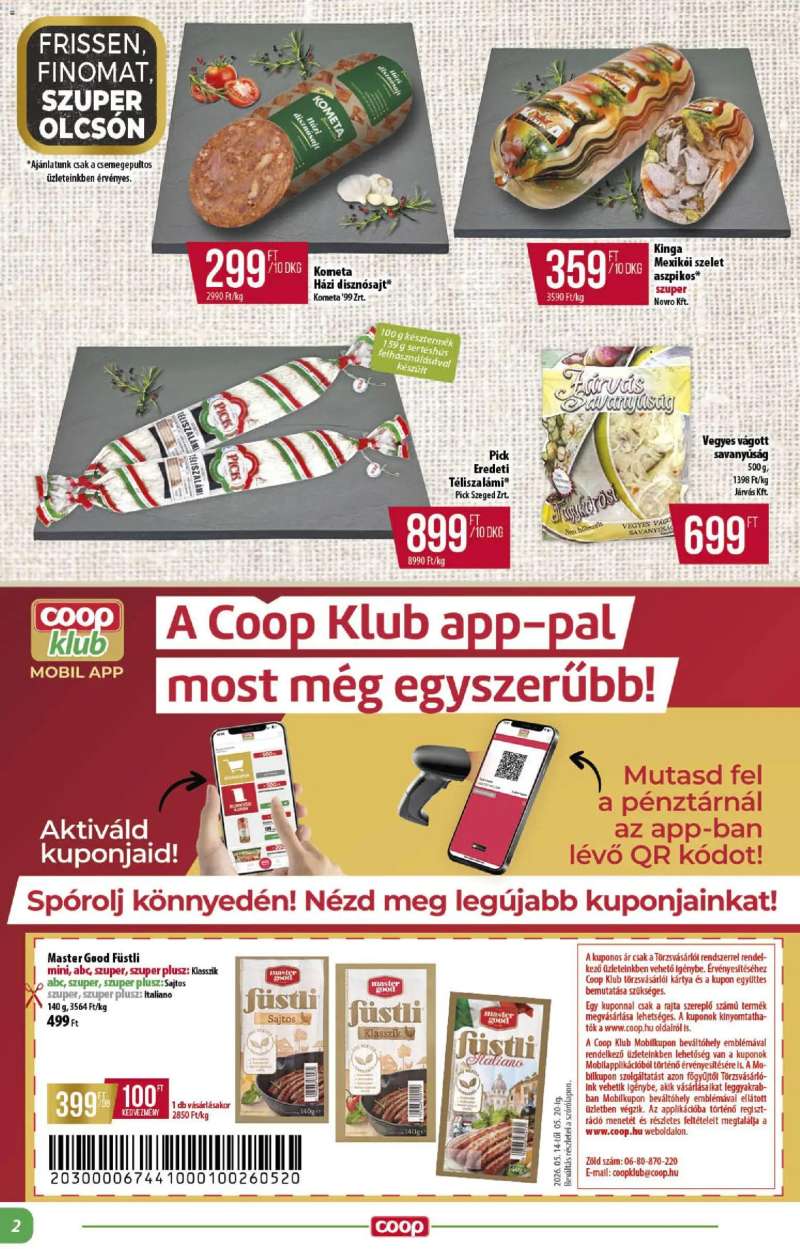 COOP COOP - Abc & szuper / Alföld Pro-Coop Zrt. 2 oldal