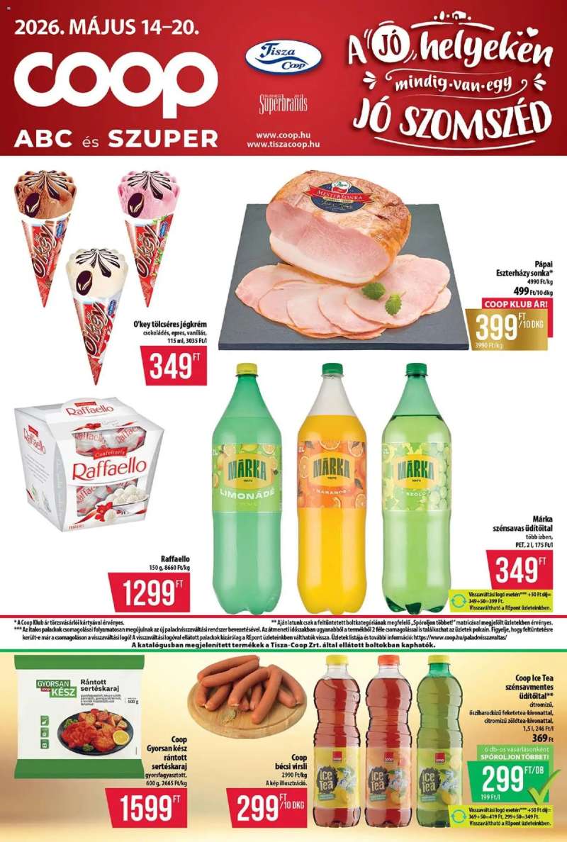 COOP COOP - Abc & Szuper / Tisza 1 oldal