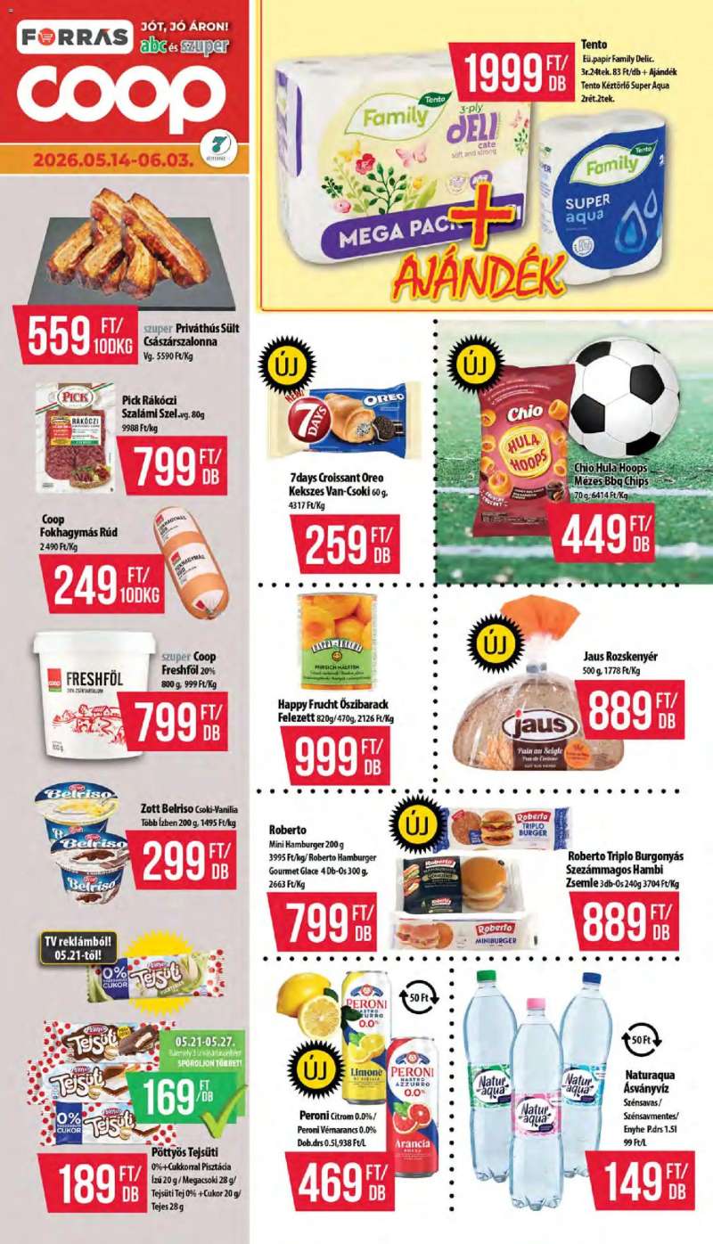 COOP COOP akciós újság 1 oldal