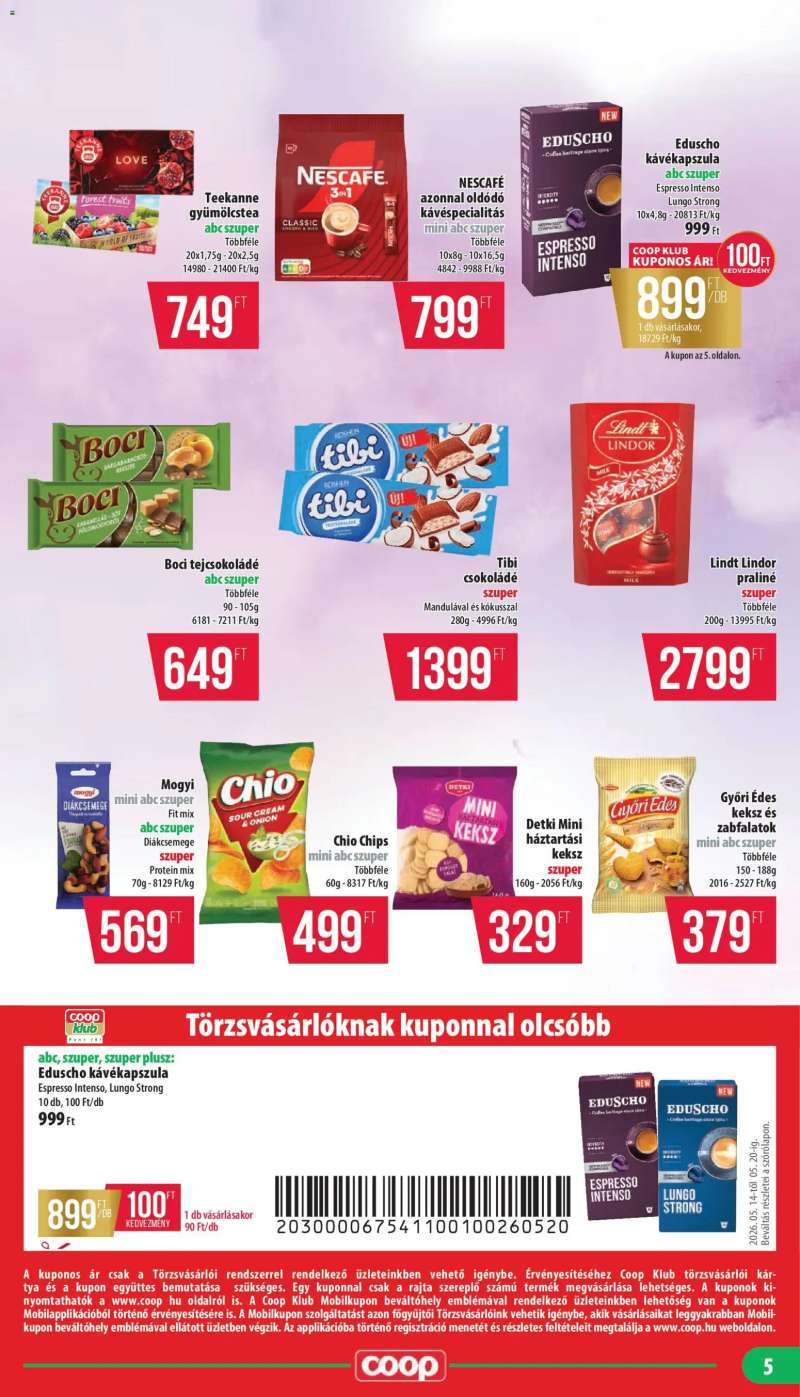 COOP COOP - Mini & Abc & Szuper / Mecsek 5 oldal