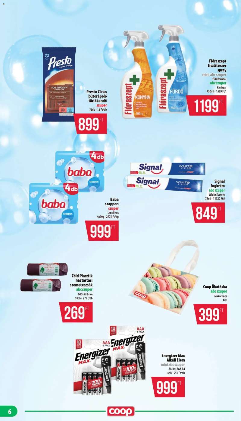 COOP COOP - Mini & Abc & Szuper / Nyírzem 6 oldal