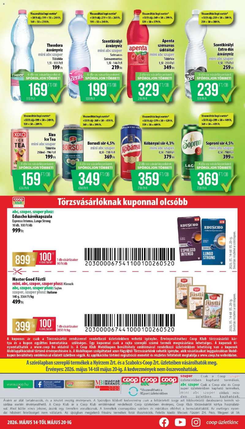 COOP COOP - Mini & Abc & Szuper / Nyírzem 8 oldal