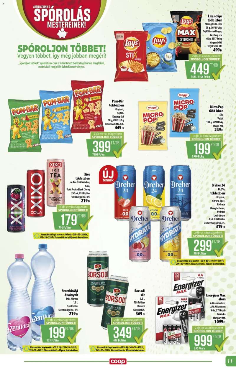 COOP COOP - Abc & szuper / Alföld Pro-Coop Zrt. 11 oldal